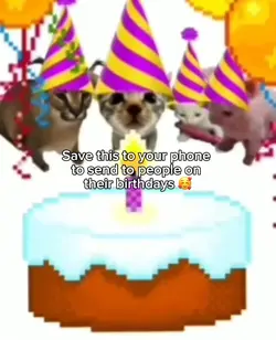 Cat birthday meme