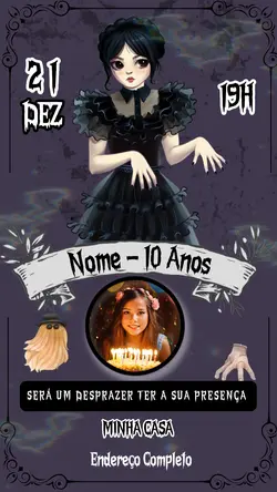 Convite Wandinha