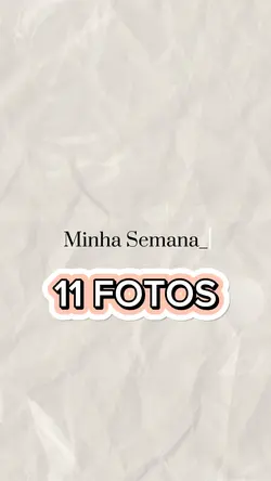 MINHA SEMANA✍️
