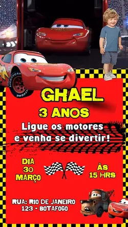 Convite carros