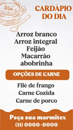 cardápio do dia 