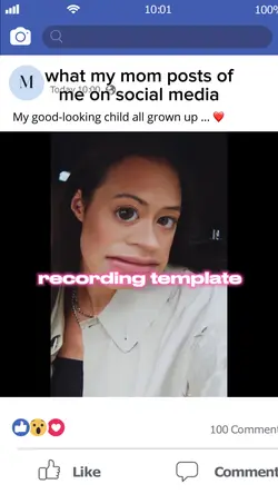 what i post vs mom's