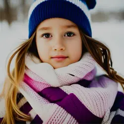Winter kids shablon