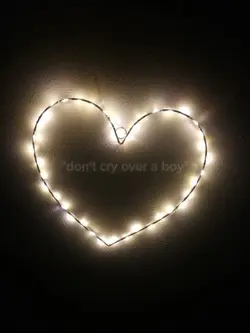 don't cry over a boy