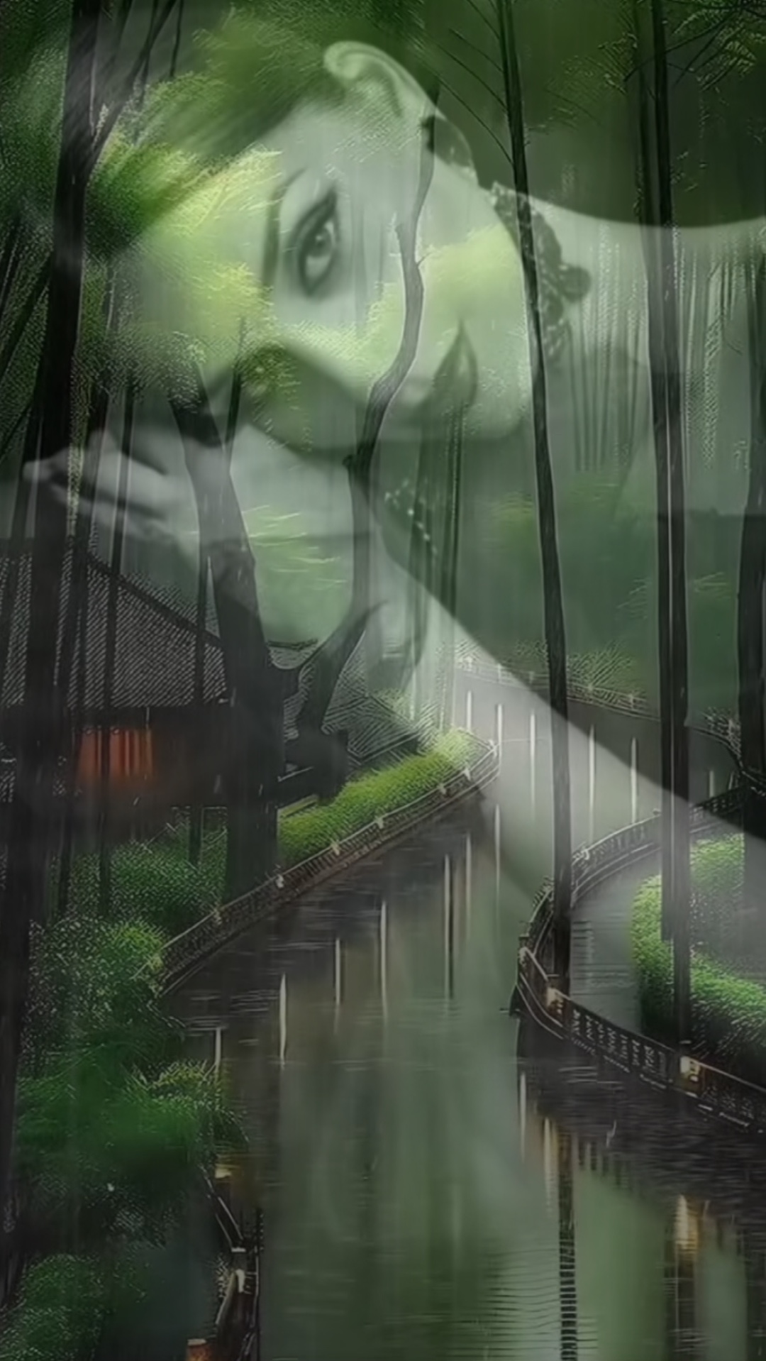 Overlay rain effect