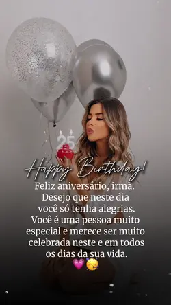 Parabéns irmã