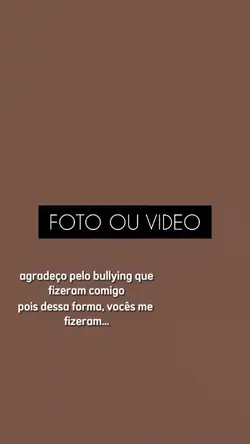 agradeço pelo bully