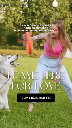 i came here for love