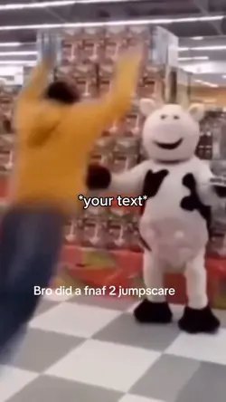 Cow jumpscare