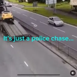 Insane police chase