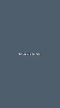 3rd of december 