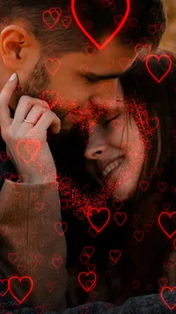 corações flutuantes