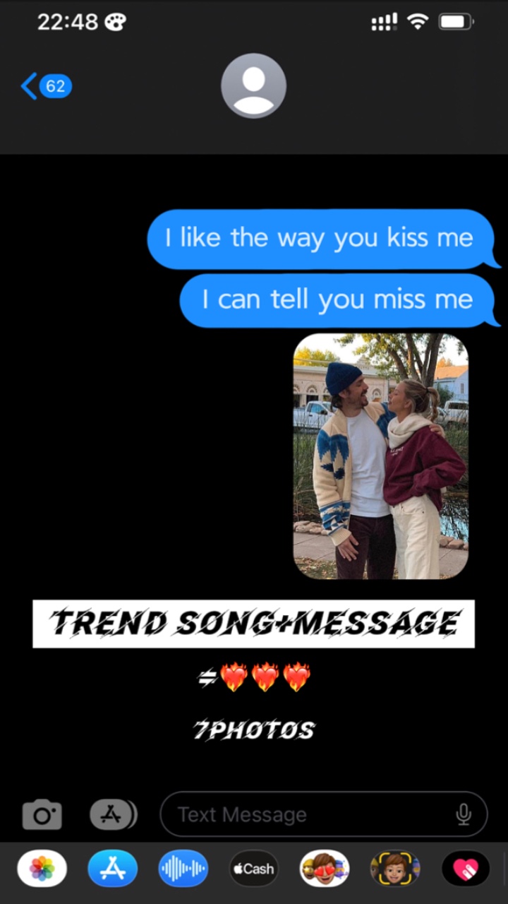 Chanson tendance + message =❤️‍🔥