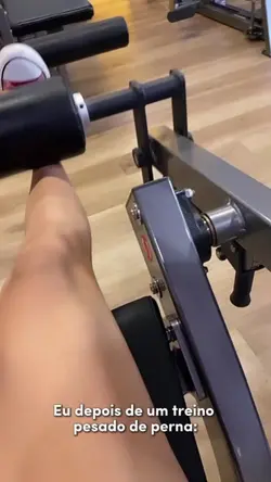 Eu treino de pernas