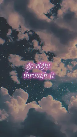 go right through it