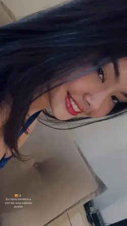 Seu cabelo preto