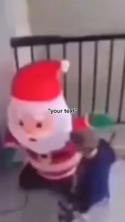 kid beating up santa