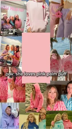 pink palm puff