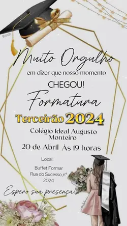 Formatura 3° ano