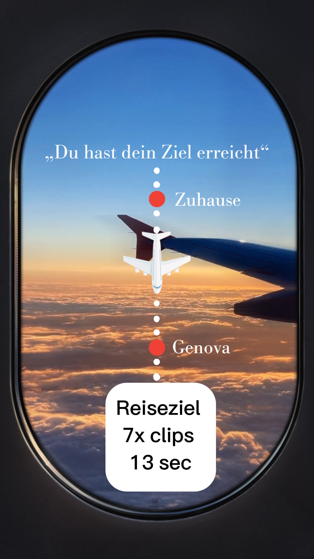 Reiseziel erreicht ✈️