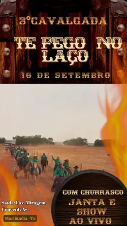 Convite Cavalgada.