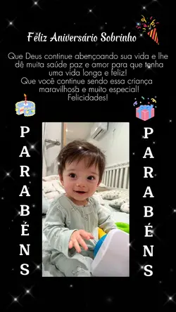 Parabéns Sobrinho