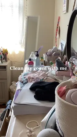 Cleaning my room <3
