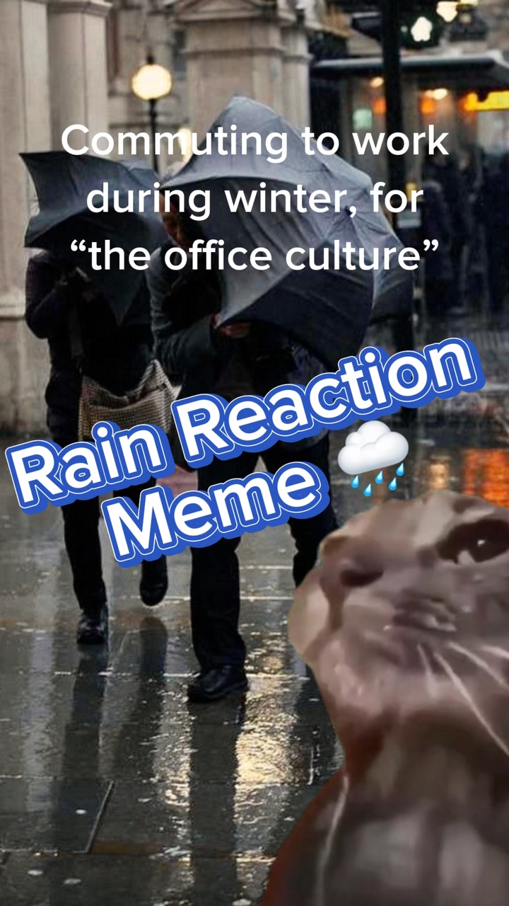 Meme de reacción a la lluvia