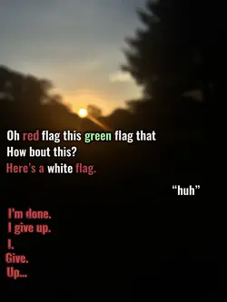 White flag.