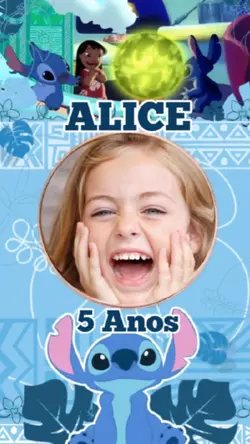Convite Lilo e Stich