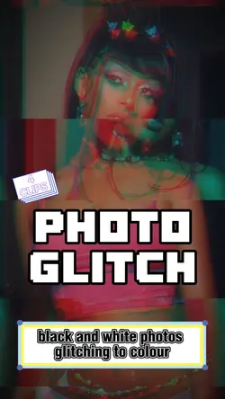 photo glitch 🖤💜