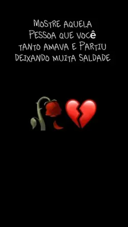 você deixou Saldade 