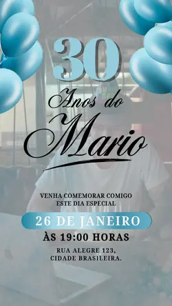 CONVITE ANIVER MEN.