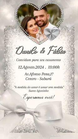 convite de casamento