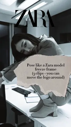 Zara model pose