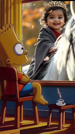 Bart contemplando