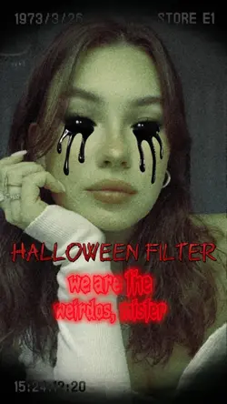 creepy selfie filter