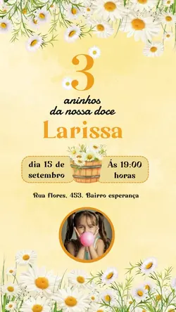 convite flores 