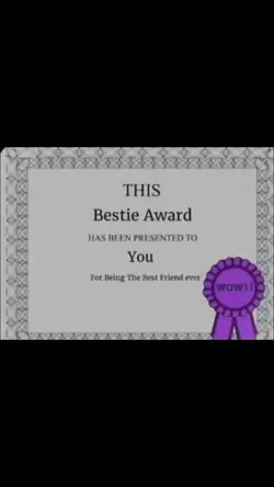 Bestie award