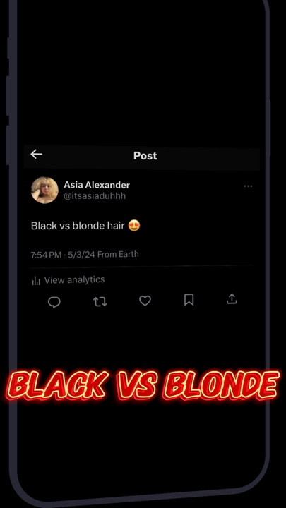 Hitam vs pirang 😍