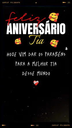Parabéns Tia