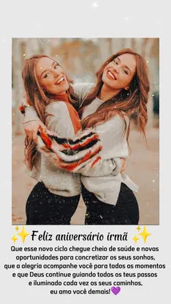 parabéns irmã