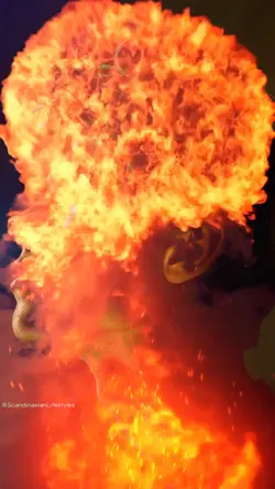 Cool fire effect