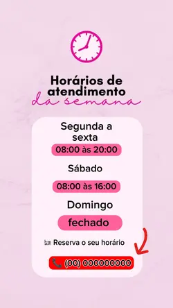 Horário atendimento 