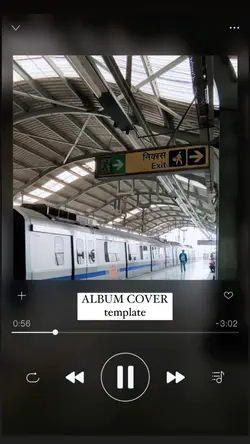 album cover template