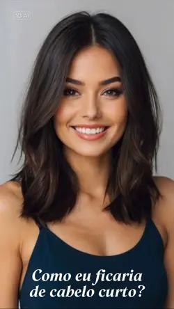 Versão cabelo curto.