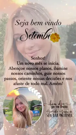 Bem vindo setembro 