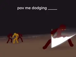 Stickmen dodging
