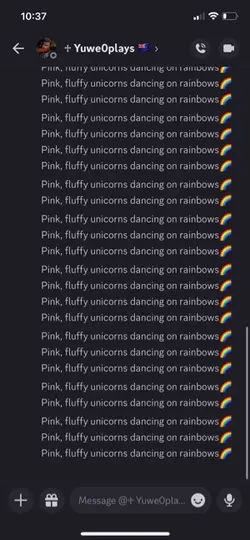 Pink, fluffy unicorn