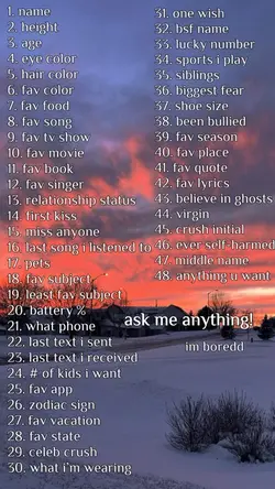 ask me anything